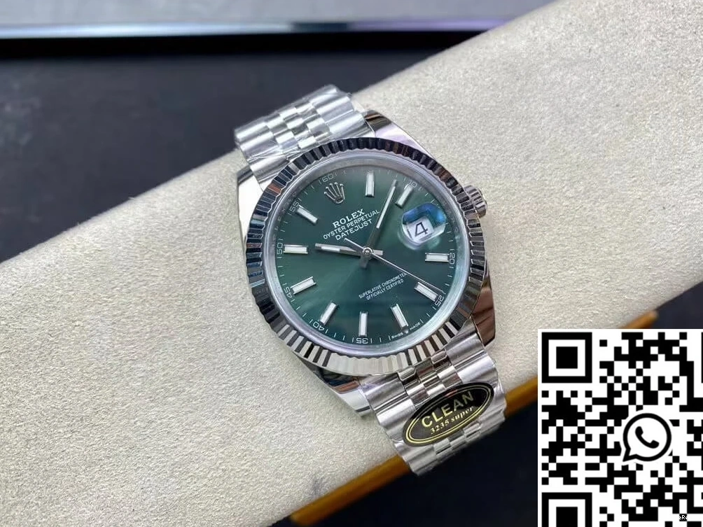 M126334-0027 Mint Clean Green Rolex Dial Datejust Factory 0502